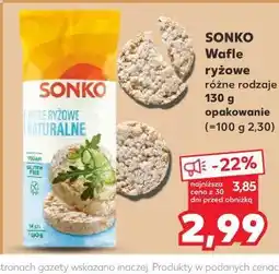 Kaufland Sonko Wafle ryżowe różne rodzaje oferta