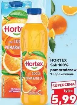 Kaufland HORTEX Sok 100% pomarańczowy 1 l opakowanie oferta