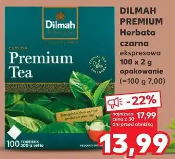 Kaufland Dilmah Premium Herbata czarna ekspresowa oferta