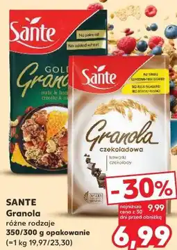 Kaufland Sante Granola różne rodzaje 350/300 g opakowanie oferta