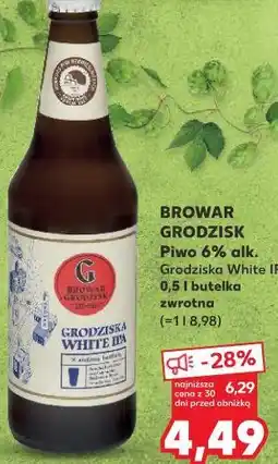 Kaufland Browar Grodzisk Piwo 6% alk. Grodziska White IPA oferta