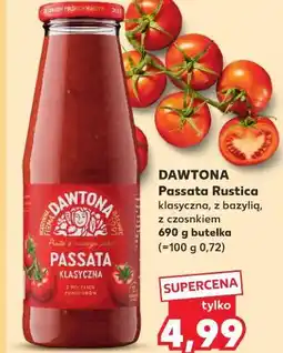 Kaufland Dawtona Passata Rustica klasyczna, z bazylią, z czosnkiem oferta