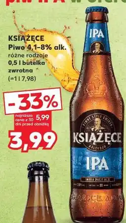 Kaufland Książęce Piwo 4,1-8% alk. różne rodzaje oferta