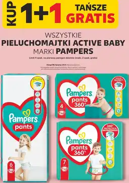 Kaufland Pieluchomajtki Active Baby marki Pampers oferta