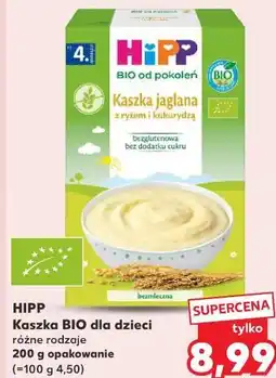 Kaufland HIPP Kaszka BIO dla dzieci różne rodzaje oferta