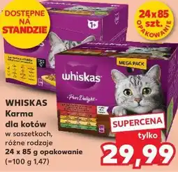 Kaufland Whiskas Karma dla kotów w saszetkach, różne rodzaje 24 x 85 g opakowanie oferta