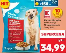 Kaufland Classic Karma dla psów różne rodzaje 10 kg opakowanie oferta