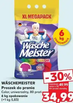 Kaufland Wäschemeister Proszek do prania Color, uniwersalny, 80 prań oferta