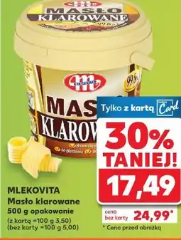 Kaufland MLEKOVITA Masło klarowane 500 g opakowanie oferta