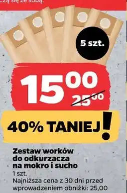 Netto Zestaw worków do odkurzacza na mokro i sucho oferta