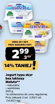 Netto Jogurt typu skyr bez laktozy naturalny oferta
