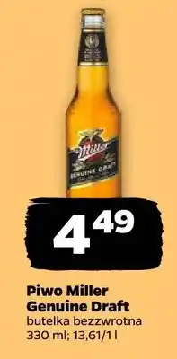 Netto Piwo Miller Genuine Draft oferta