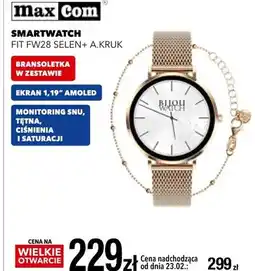 RTV EURO AGD Smartwatch FIT FW28 SELEN+ A-KRUK oferta