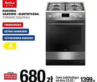 RTV EURO AGD Kuchnia gazowo-elektryczna 510GEM2.33ZpTa(Xx) oferta