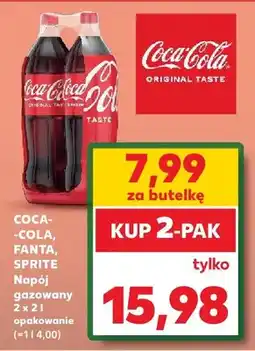Kaufland Napój gazowany Coca-Cola, Fanta, Sprite oferta