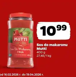 Netto Sos do makaronu oferta