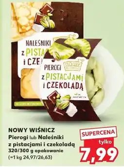 Kaufland Pierogi lub Naleśniki z pistacjami i czekoladą opakowanie oferta
