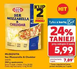 Kaufland Ser Mozzarella & Cheddar wiórki oferta