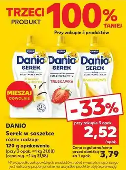 Kaufland Serek w saszetce różne rodzaje oferta