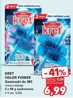 Kaufland Zawieszki do WC Color Power różne rodzaje oferta
