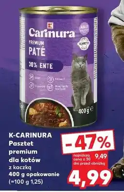 Kaufland Pasztet premium dla kotów z kaczką 400g opakowanie oferta