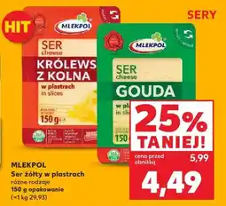 Kaufland Ser cheddar w plastrach różne rodzaje oferta