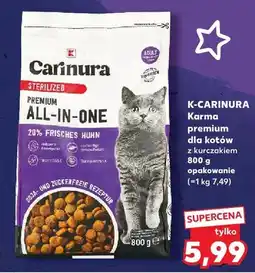 Kaufland Karma premium dla kotów z kurczakiem 800g opakowanie oferta