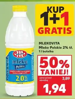 Kaufland Mleko polskie 2% tł oferta