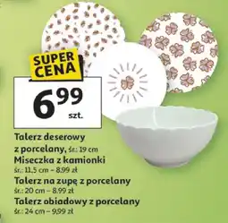 Auchan Talerz deserowy z porcelany oferta