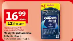Auchan Maszynki jednorazowe Gillette Blue 3 oferta