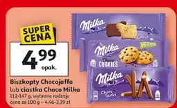 Auchan Biszkopty Chocojaffa lub ciastka Choco Milka oferta