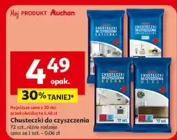 Auchan Chusteczki do czyszczenia oferta