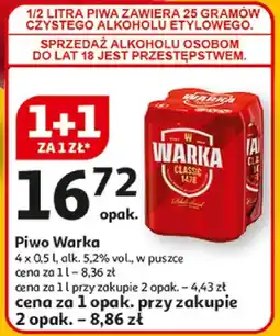 Auchan Piwo Warka oferta