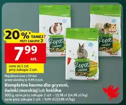 Auchan Kompletna karma dla gryzoni, świnki morskiej lub królika oferta