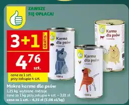 Auchan Mokra karma dla psów oferta