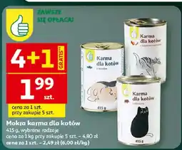 Auchan Mokra karma dla kotów oferta