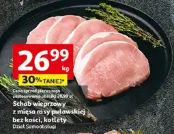 Auchan Schab wieprzowy z mięsa rasy puławskiej bez kości, kotlety oferta