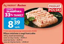 Auchan Mięso mielone z nogi kurczaka oferta