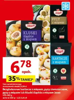 Auchan Bezglutenowe kartacze z mięsem, pyzy ziemniaczane, pyzy z mięsem lub kluski śląskie z mięsem oferta