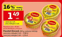 Auchan Pasztet Drosed wybrane rodzaje oferta