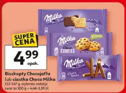 Auchan Biszkopty Chocojaffa lub ciastka Choco Milka, wybrane rodzaje oferta