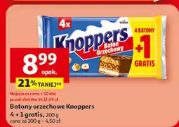 Auchan Batony orzechowe Knoppers oferta