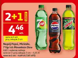 Auchan Napój Pepsi, Mirinda, 7 Up lub Mountain Dew, wybrane rodzaje oferta