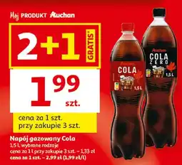 Auchan Napój gazowany Cola Zero oferta