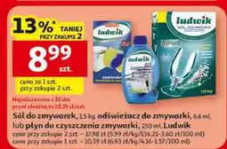 Auchan Sól do zmywarek, odświeżacz do zmywarki lub płyn do czyszczenia zmywarki oferta