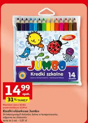 Auchan Kredki ołówkowe Jumbo oferta