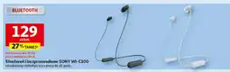 Auchan Słuchawki bezprzewodowe SONY WI-C100 oferta