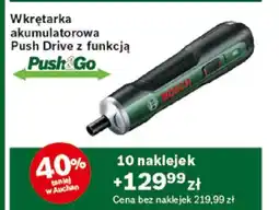 Auchan Wkrętarka akumulatorowa Push Drive z funkcją Push&Go oferta