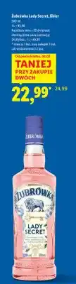 Lidl Likier Żubrówka Lady Secret oferta