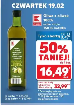 Kaufland Oliwa z oliwek K-Classic oferta